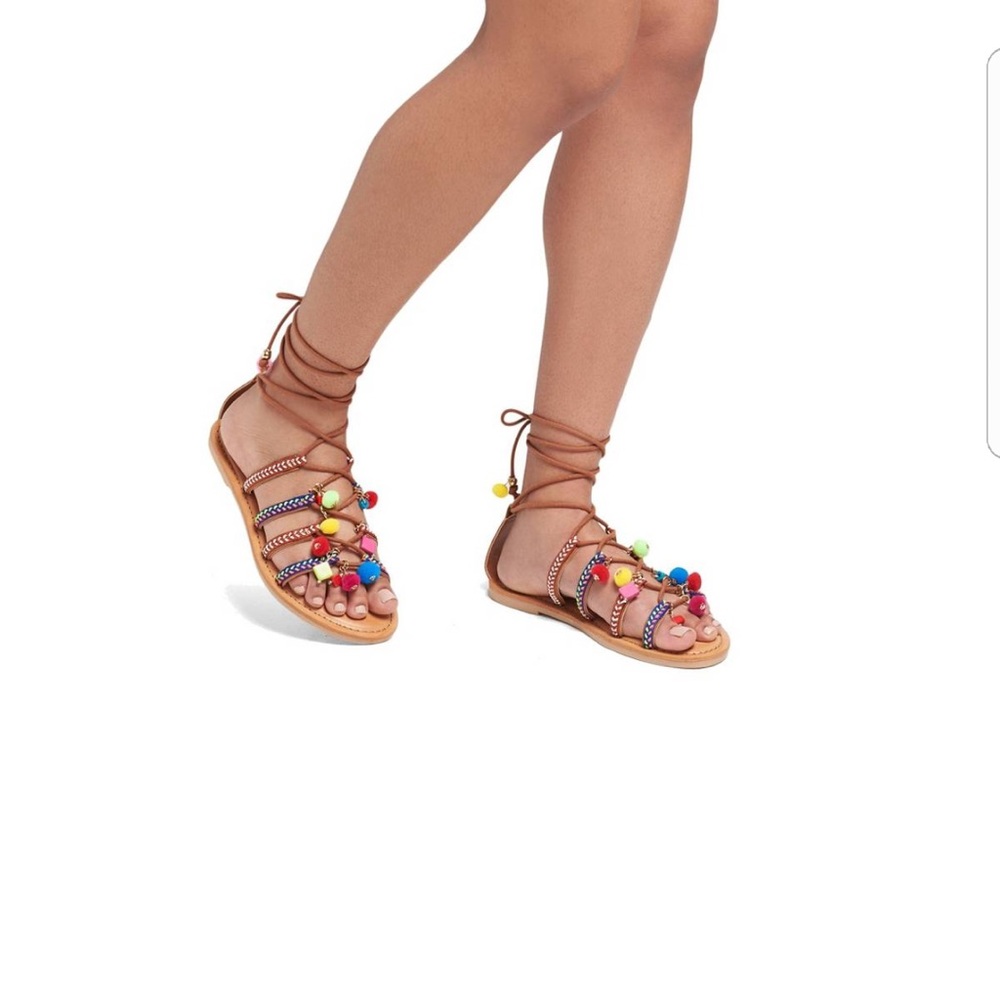 tie up sandals